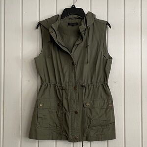 New Look Olive Green Hooded Vest